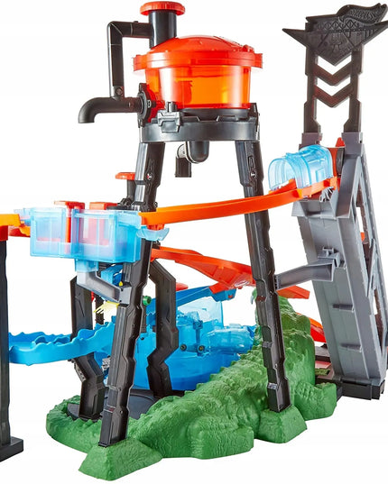 Hot Wheels automobilių trasa „Mega krokodilo atakos plovykla“ FTB67
