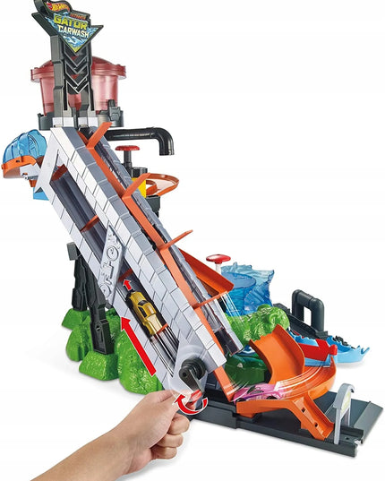 Hot Wheels automobilių trasa „Mega krokodilo atakos plovykla“ FTB67