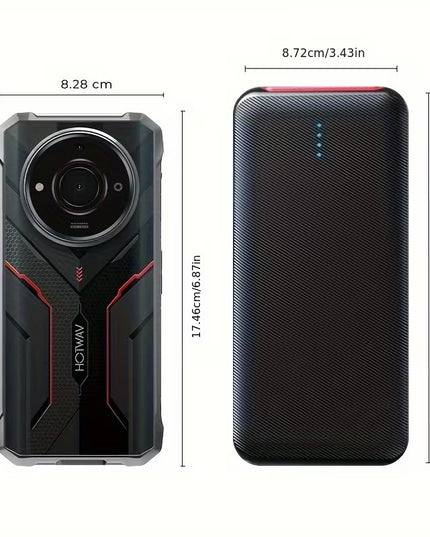 Hotwav T7S Patvarusis Telefonas 8GB + 128GB, Juodas