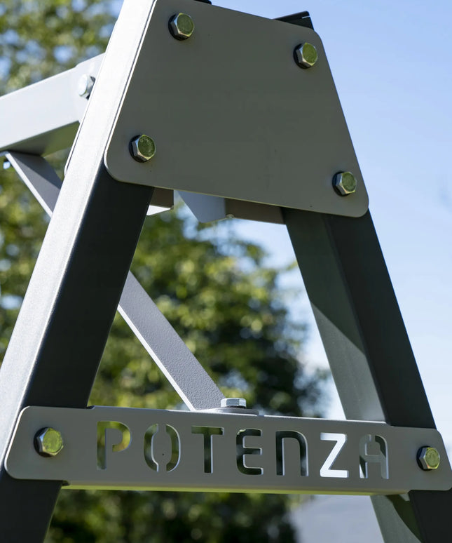 Potenza dvigubos cinkuoto plieno sodo sūpynės