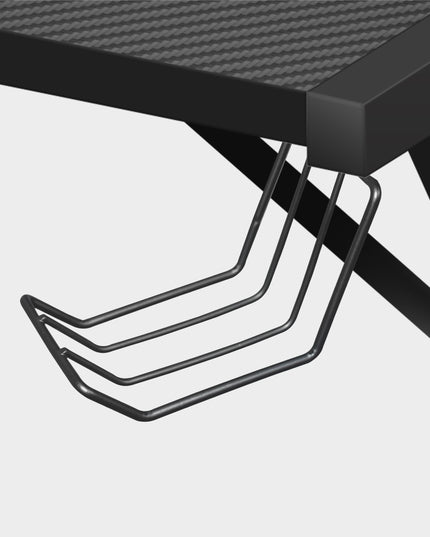 Kampinis kompiuterinis žaidimų stalas Huzaro Hero 6.3 Black