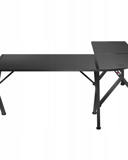 Kampinis kompiuterinis žaidimų stalas Huzaro Hero 6.3 Black