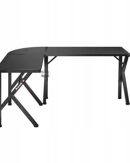 Kampinis kompiuterinis žaidimų stalas Huzaro Hero 6.3 Black