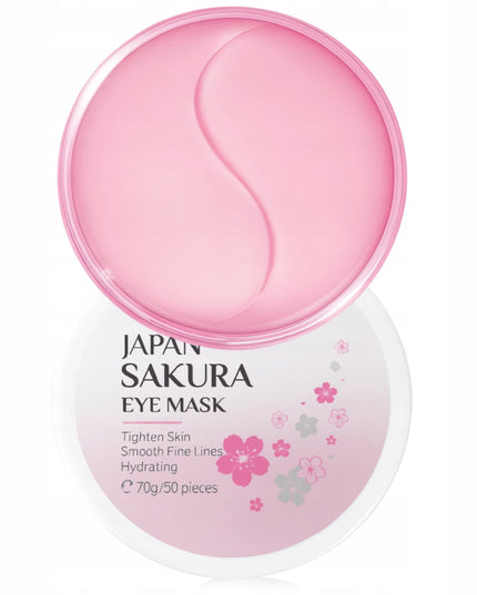 Hidrogeliniai drėkinamieji paakių padeliai Sakura nuo maišelių ir raukšlių