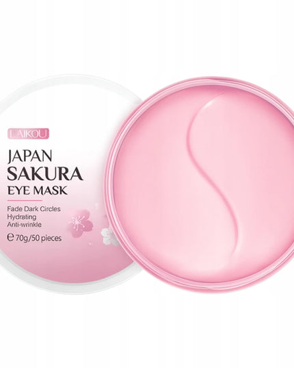 Hidrogeliniai drėkinamieji paakių padeliai Sakura nuo maišelių ir raukšlių