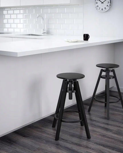 IKEA DALFRED baro kėdė, 63-74 cm, juoda