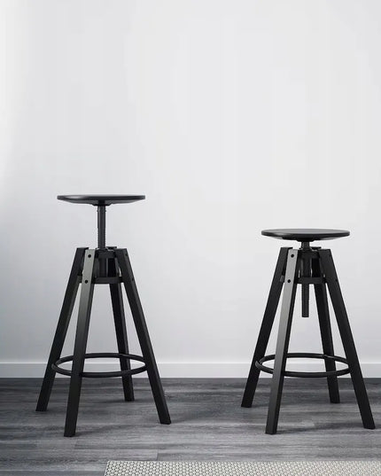 IKEA DALFRED baro kėdė, 63-74 cm, juoda