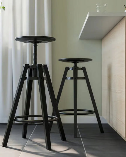 IKEA DALFRED baro kėdė, 63-74 cm, juoda