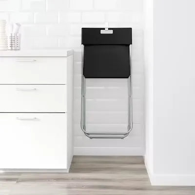 IKEA GUNDE sulankstoma kėdė, juoda