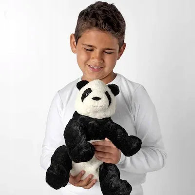 IKEA KRAMIG minkštas pandos žaislas, juodai baltas