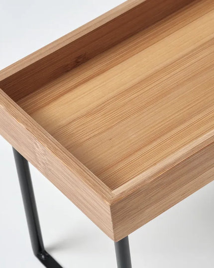 IKEA NALBLECKA virtuvės stalviršio organizatorius, metalas/bambukas, 23x13x15 cm