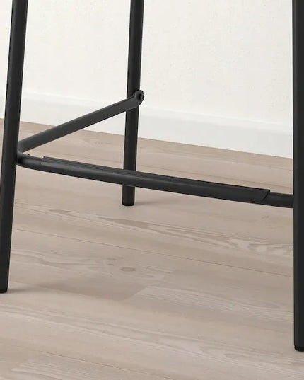 IKEA STIG Baro kėdė su atlošu, 63 cm, juoda