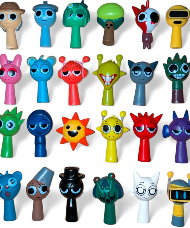„Incredibox Sprunki“ figūrėlių rinkinys vaikams, 24 vnt., 5 cm