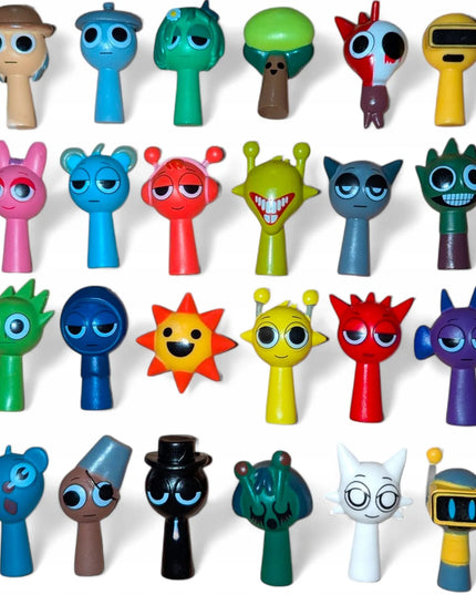 INCREDIBOX SPRUNKI 24 vnt. figūrėlių rinkinys vaikams, 5 cm