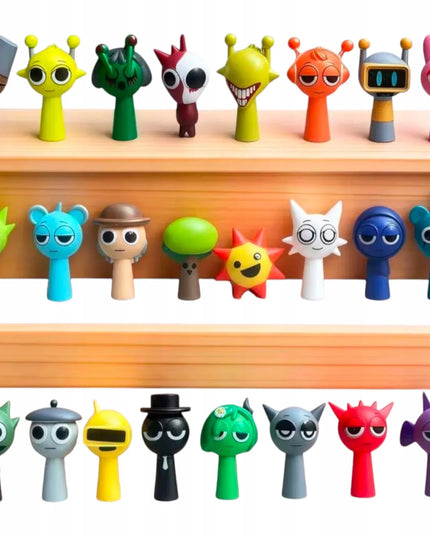 INCREDIBOX SPRUNKI 24 vnt. figūrėlių rinkinys vaikams, 5 cm