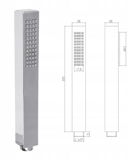 INEA potinkinis dušo komplektas su termostatu