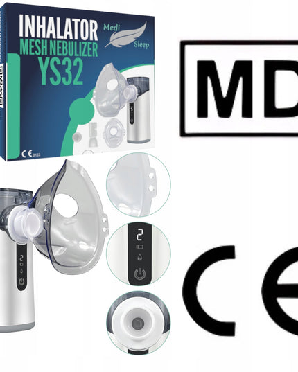 Nešiojamas belaidis tinklelinis inhaliatorius-nebulizatorius vaikams ir suaugusiems