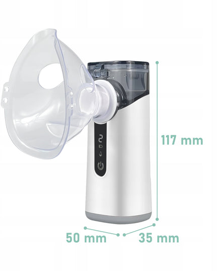 Nešiojamas belaidis tinklelinis inhaliatorius-nebulizatorius vaikams ir suaugusiems