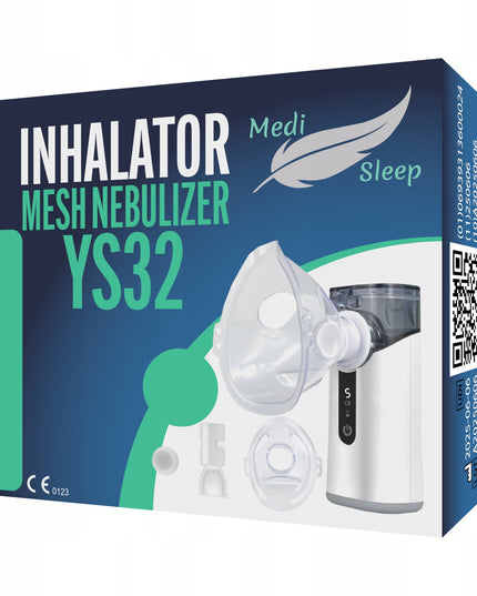 Nešiojamas belaidis tinklelinis inhaliatorius-nebulizatorius vaikams ir suaugusiems
