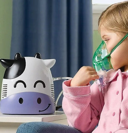 Vaikiškas inhalatorius-nebulizatorius Esperanza BREEZE „Karvutė“, 2 kaukės