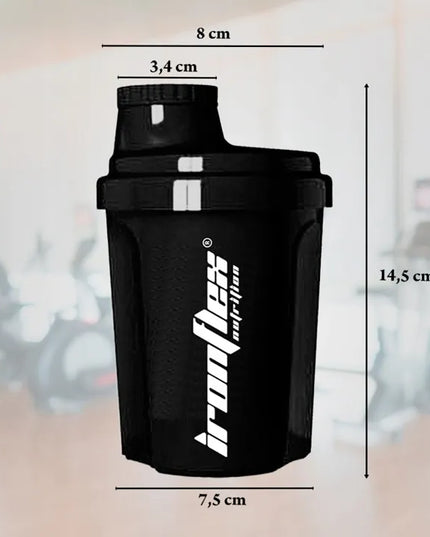 IronFlex Nano Shaker – mažas plaktuvėlis su maišymo rutuliuku, 300 ml