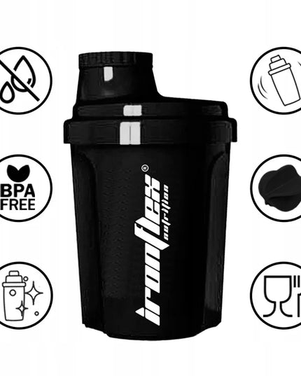 IronFlex Nano Shaker – mažas plaktuvėlis su maišymo rutuliuku, 300 ml