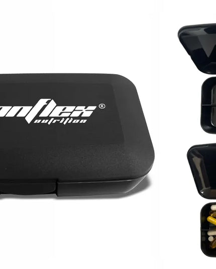 IRONFLEX tablečių ir kapsulių dėžutė organizatorius