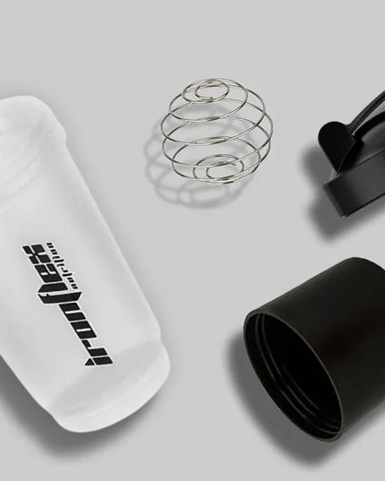 IronFlex sandarus baltymų kokteilių plaktuvėlis su papildų talpykle, 500 ml