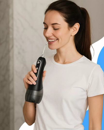 Belaidis dantų irigatorius Retoo, 5 režimai, 8 antgaliai, 300 ml + dėklas