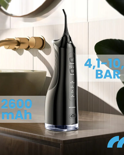 Belaidis dantų irigatorius MalTec Toothie X60, 6 antgaliai, 4 režimai, iki 150 PSI