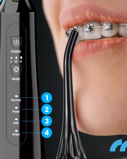 Belaidis dantų irigatorius MalTec Toothie X60, 6 antgaliai, 4 režimai, iki 150 PSI