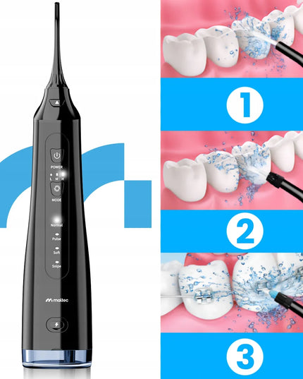 Belaidis dantų irigatorius MalTec Toothie X60, 6 antgaliai, 4 režimai, iki 150 PSI