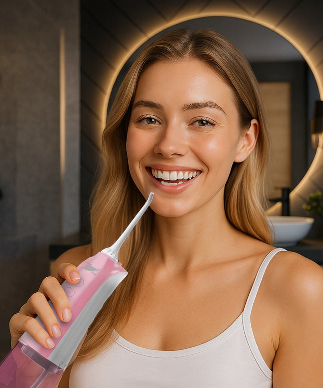 Belaidis pulsacinis dantų irigatorius, 4 režimai, 5 antgaliai