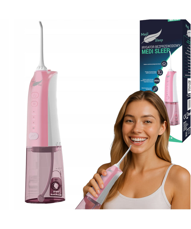 Belaidis pulsacinis dantų irigatorius, 4 režimai, 5 antgaliai