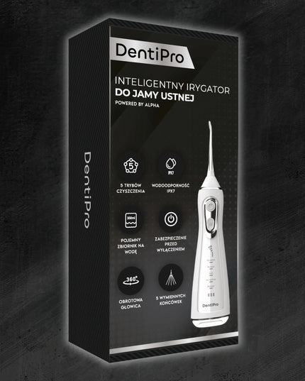 „DentiPro“ belaidis dantų irigatorius, 5 režimai, 300 ml, 5 antgaliai