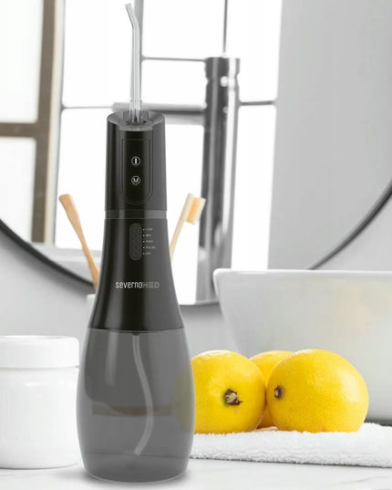Belaidis dantų ir burnos irigatorius „SEVERNO Med ULTRACLEAN 4 BLACK“, 5 režimai, su dėklu