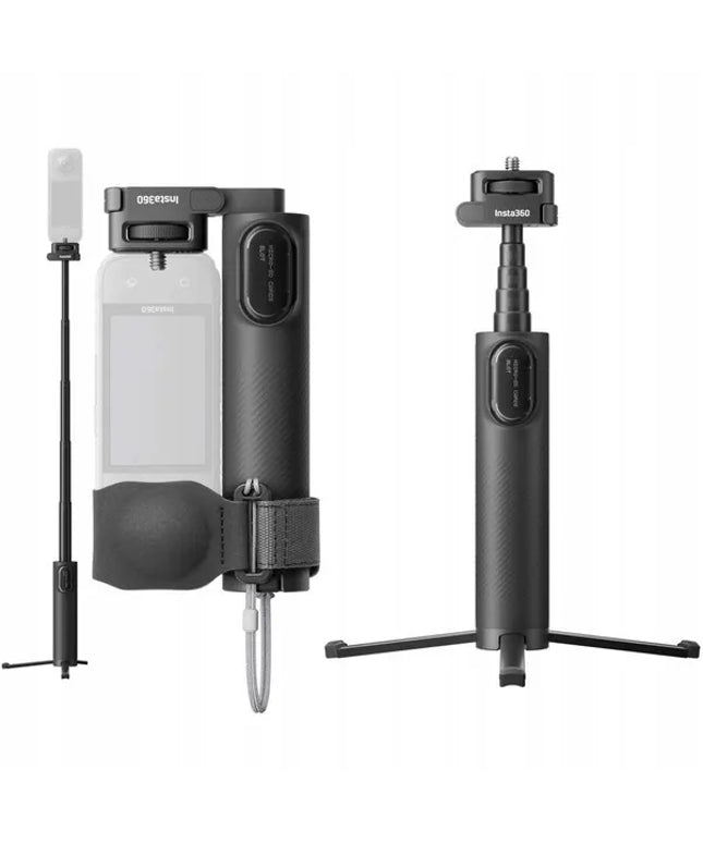 Insta360 sulankstomas 2-in-1 trikojis ir asmenukių lazda sportinėms kameroms, 16,5–59 cm