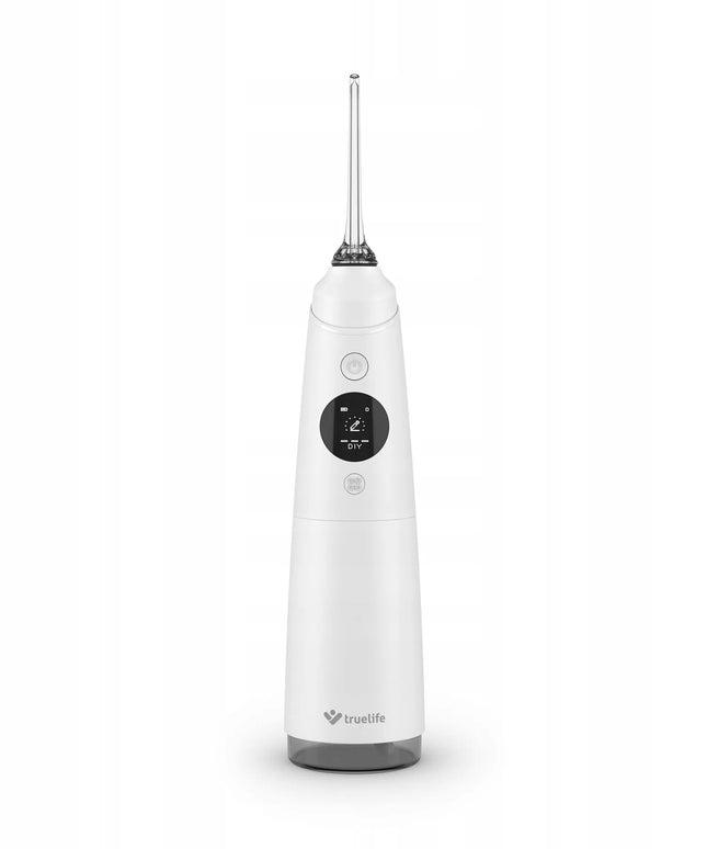Belaidis burnos irigatorius „TrueLife AquaFloss Compact C300 White“ su keičiamų antgalių rinkiniu