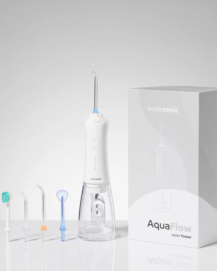 Belaidis burnos irigatorius „Smilesonic AquaFlow White“
