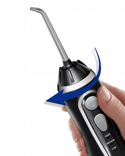 Belaidis burnos irigatorius „Waterpik WP-582EU Cordless Advanced 2.0“, juodas