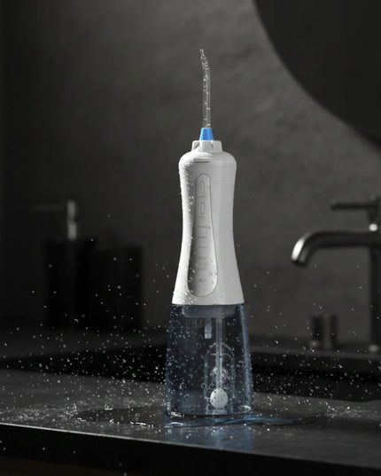 Belaidis dantų irigatorius „Adler AD2185“, 10 antgalių, 5 režimai, USB-C, 350 ml