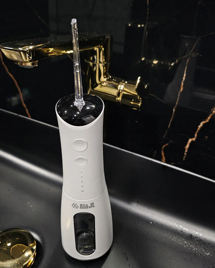 AI&JL belaidis burnos irigatorius, USB-C, IPX7, 5 antgaliai, 300 ml