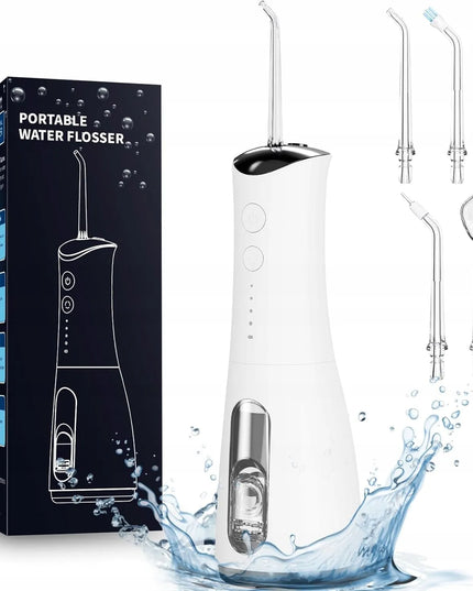 AI&JL belaidis burnos irigatorius, USB-C, IPX7, 5 antgaliai, 300 ml