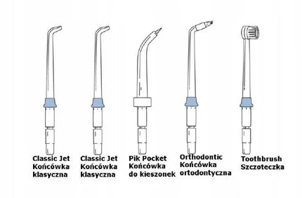 „ProZone D6 White“ burnos irigatorius su 5 galvutėmis