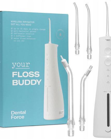 Belaidis „DentalForce“ burnos irigatorius „Floss Buddy“, 310 ml