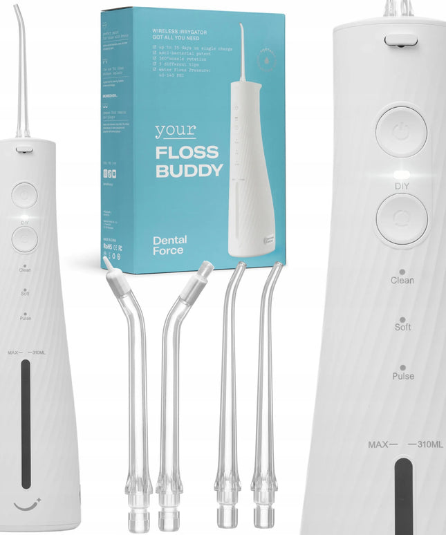 Belaidis „DentalForce“ burnos irigatorius „Floss Buddy“, 310 ml