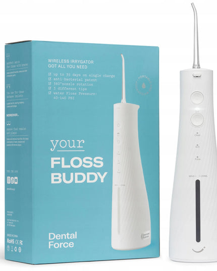 Belaidis „DentalForce“ burnos irigatorius „Floss Buddy“, 310 ml