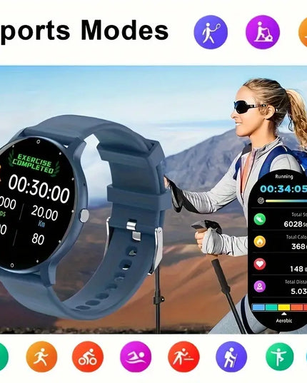 Išmanusis Laikrodis su Belaidžiu Skambinimu, Fitneso Stebėjimu ir AI Balso Valdymu