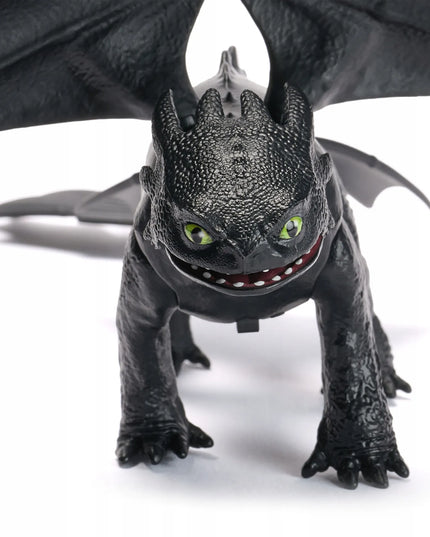 Interaktyvi „Kaip prisijaukinti slibiną“ figūrėlė: Bedantis (Toothless) su garsais