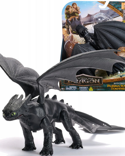 Interaktyvi „Kaip prisijaukinti slibiną“ figūrėlė: Bedantis (Toothless) su garsais